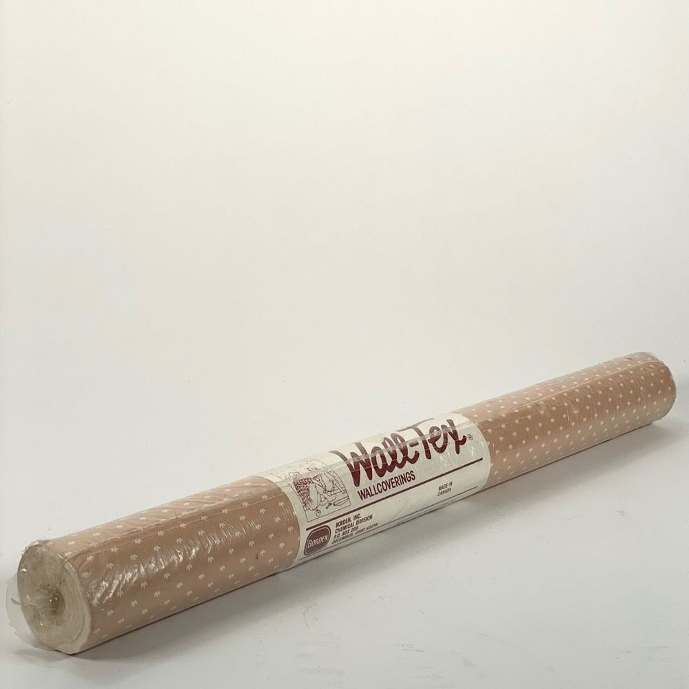 Vintage BORDEN‎ WALL-TEX Dry Strippable Wall Paper 55 sq ft Roll Pink Canada